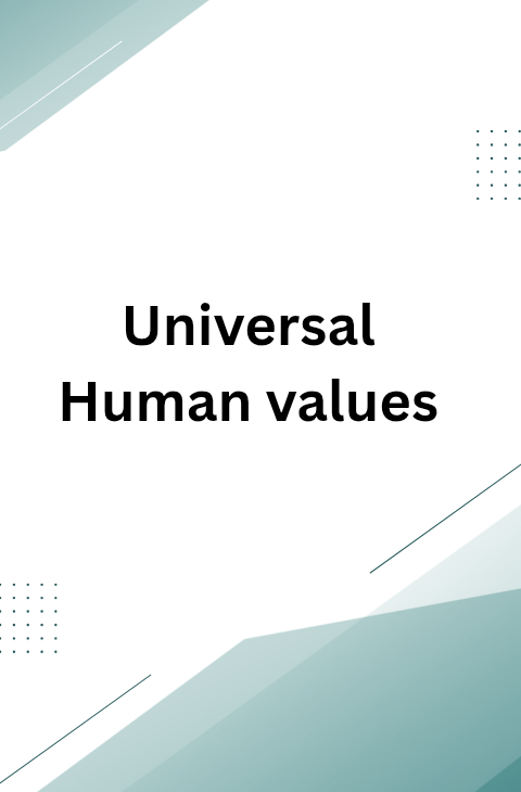 Universal Human Values